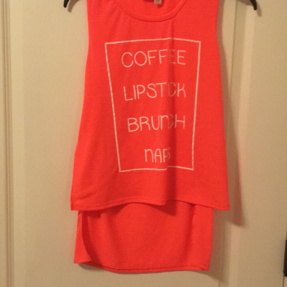 “Coffee Lipstick Brunch Naps” tank top